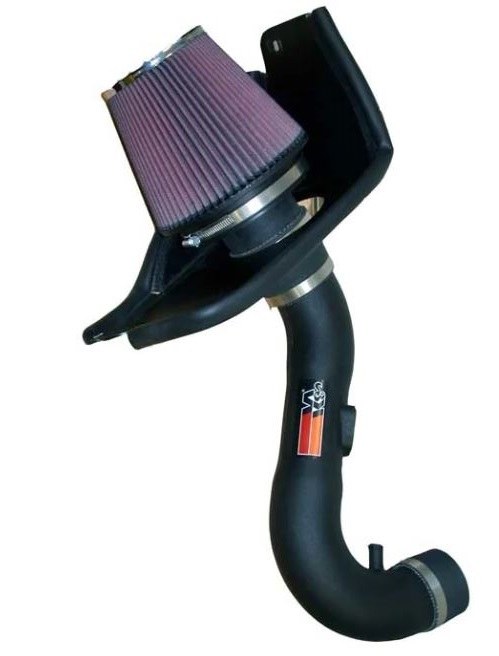 K&N Filters Cold Air Intake, 57 Series Generation II, Black Polyethylene Tube, Red Filter – 57-2566