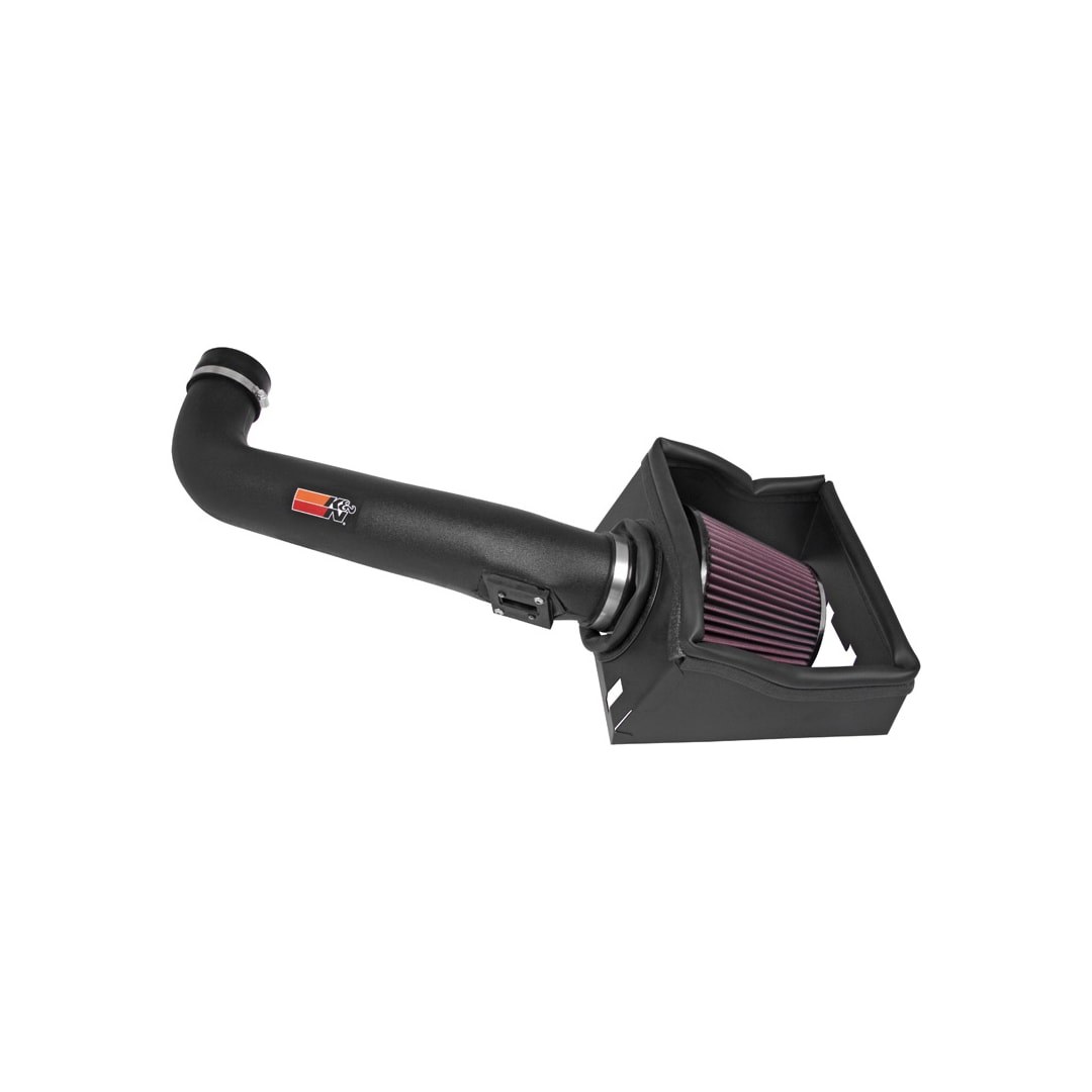 K&N Filters Cold Air Intake, 57 Series Generation II, Black Polyethylene Tube, Red Filter – 57-2575