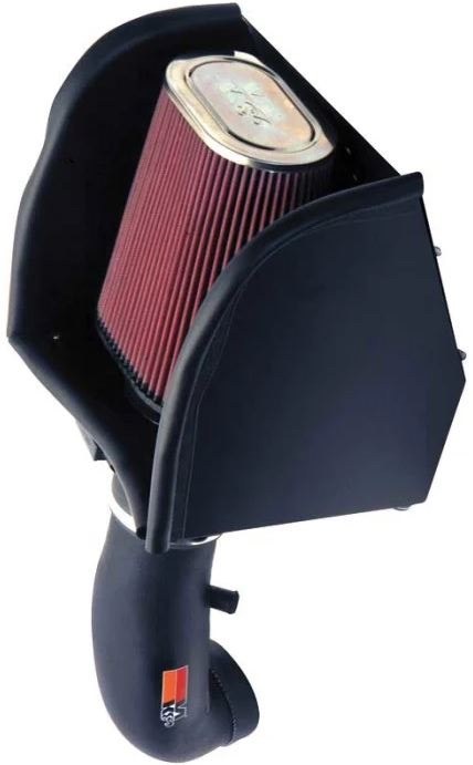 K&N Filters Cold Air Intake, 57 Series Generation II, Black Polyethylene Tube, Red Filter – 57-3013-2