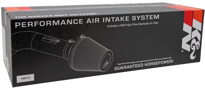 K&N Filters Cold Air Intake, 57 Series Generation II, Black Polyethylene Tube, Red Filter – 57-3013-2