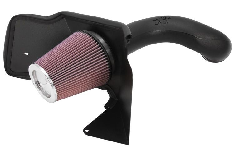 K&N Filters Cold Air Intake, 57 Series Generation II, Black Polyethylene Tube, Red Filter – 57-3021-1