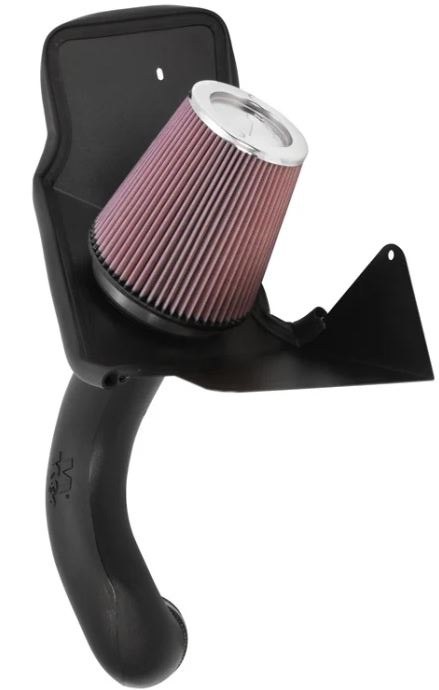 K&N Filters Cold Air Intake, 57 Series Generation II, Black Polyethylene Tube, Red Filter – 57-3021-1