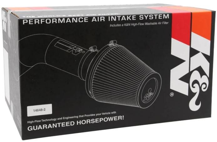 K&N Filters Cold Air Intake, 57 Series Generation II, Black Polyethylene Tube, Red Filter – 57-3021-1