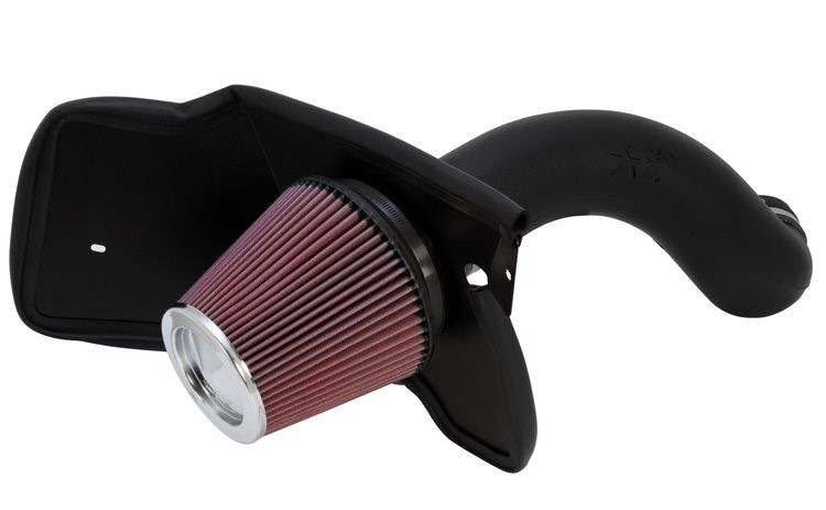 K&N Filters Cold Air Intake, 57 Series Generation II, Black Polyethylene Tube, Red Filter – 57-3023-1