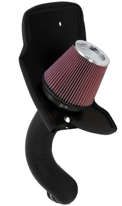 K&N Filters Cold Air Intake, 57 Series Generation II, Black Polyethylene Tube, Red Filter – 57-3023-1