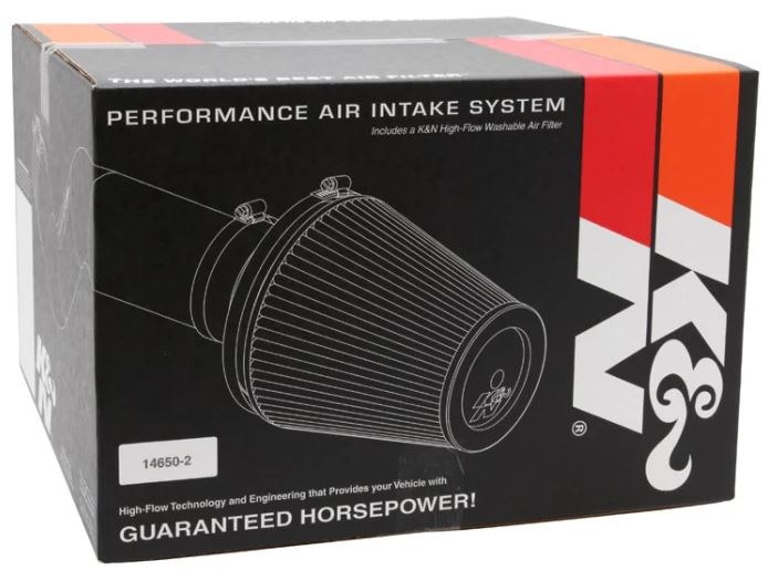 K&N Filters Cold Air Intake, 57 Series Generation II, Black Polyethylene Tube, Red Filter – 57-3023-1