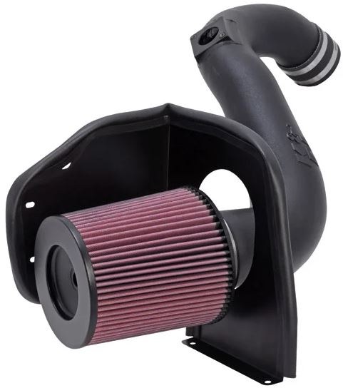 K&N Filters Cold Air Intake, 57 Series Generation II, Black Polyethylene Tube, Red Filter – 57-3047