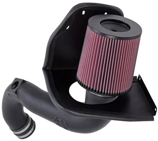 K&N Filters Cold Air Intake, 57 Series Generation II, Black Polyethylene Tube, Red Filter – 57-3047