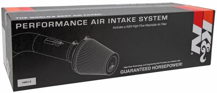 K&N Filters Cold Air Intake, 57 Series Generation II, Black Polyethylene Tube, Red Filter – 57-3047