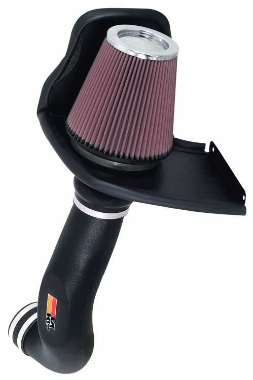 K&N Filters Cold Air Intake, 57 Series Generation II, Black Polyethylene Tube, Red Filter – 57-3050