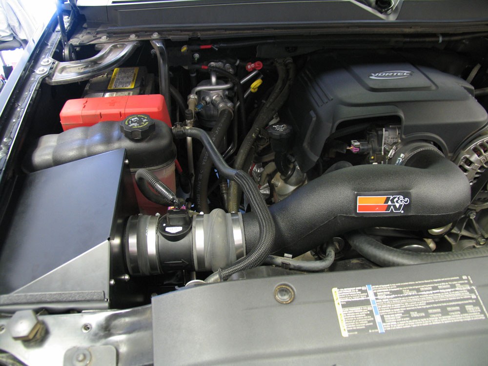 K&N Filters Cold Air Intake, 57 Series Generation II, Black Polyethylene Tube, Red Filter – 57-3058