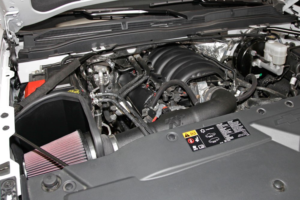 K&N Filters Cold Air Intake, 57 Series Fipk, Black Plastic Tube, Red Filter, With Heat Shield – 57-3082