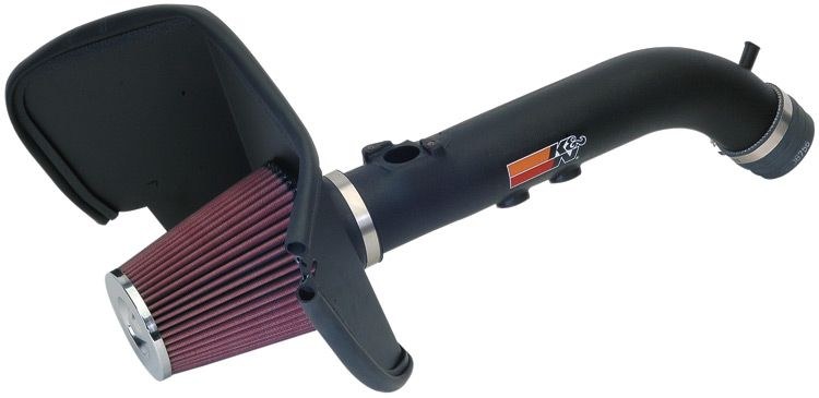 K&N Filters Cold Air Intake, 57 Series Generation II, Black Polyethylene Tube, Red Filter – 57-9015-1