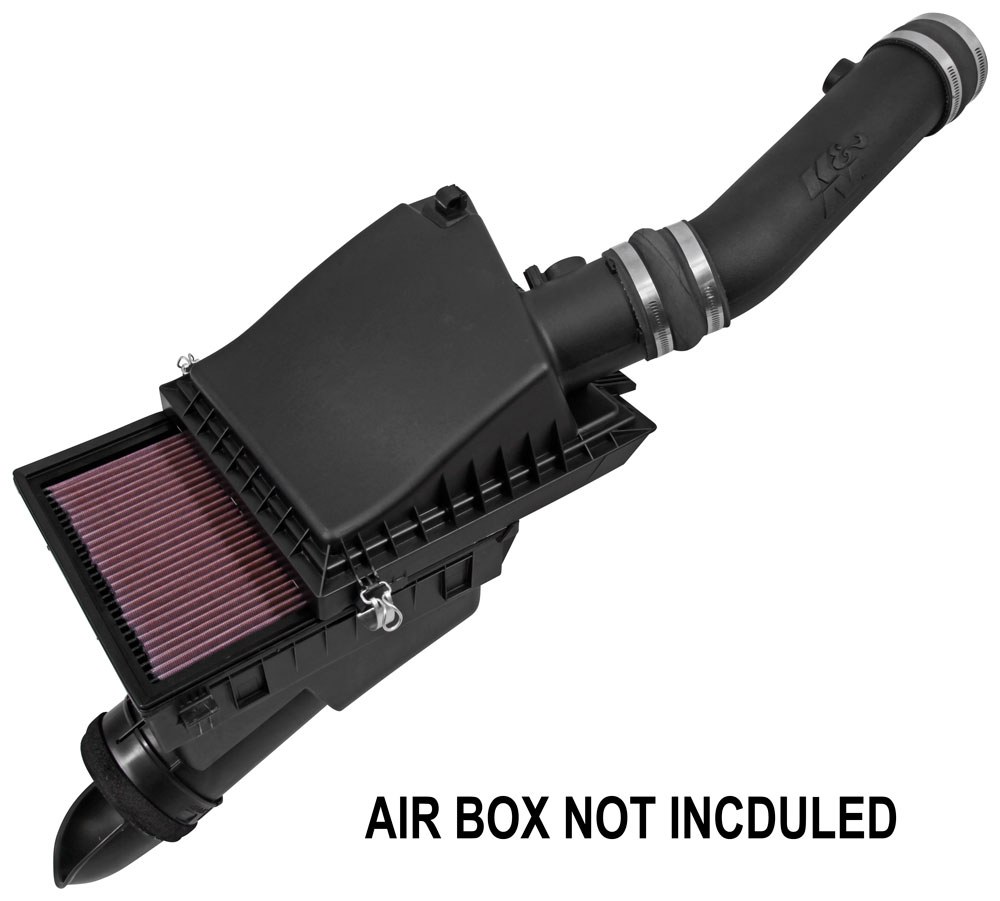 K&N Filters Cold Air Intake, 57 Series Fipk, Black Polyethylene Tube, Red Filter, Without Heat Shield – 57-9039