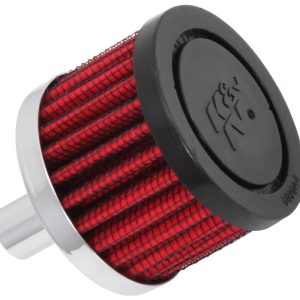 K&N Filters Crankcase Breather Filter, Push IN with 1/2 Inch Outside Diameter Tube, 1-1/2 Inch Height, Rubber Top Style – 62-1010