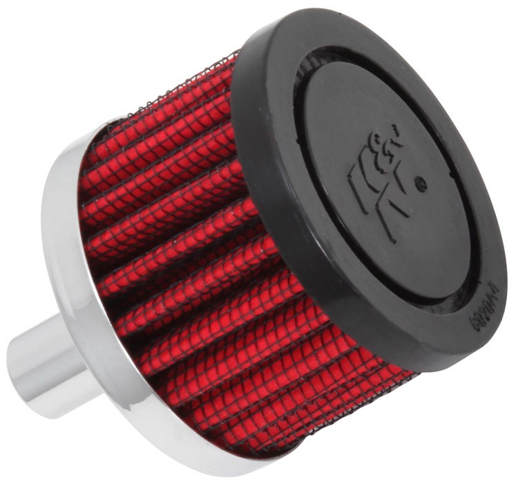 K&N Filters Crankcase Breather Filter, Push IN with 1/2 Inch Outside Diameter Tube, 1-1/2 Inch Height, Rubber Top Style – 62-1010