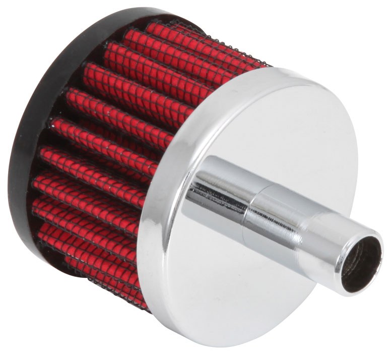 K&N Filters Crankcase Breather Filter, Push IN with 1/2 Inch Outside Diameter Tube, 1-1/2 Inch Height, Rubber Top Style – 62-1010