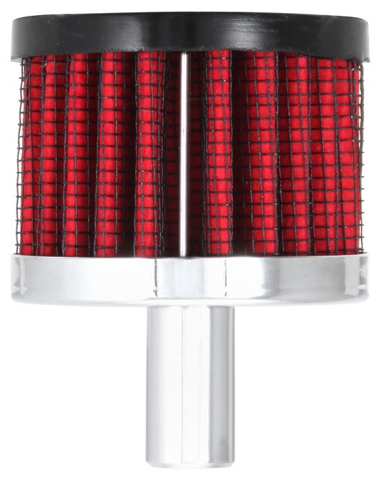 K&N Filters Crankcase Breather Filter, Push IN with 1/2 Inch Outside Diameter Tube, 1-1/2 Inch Height, Rubber Top Style – 62-1010