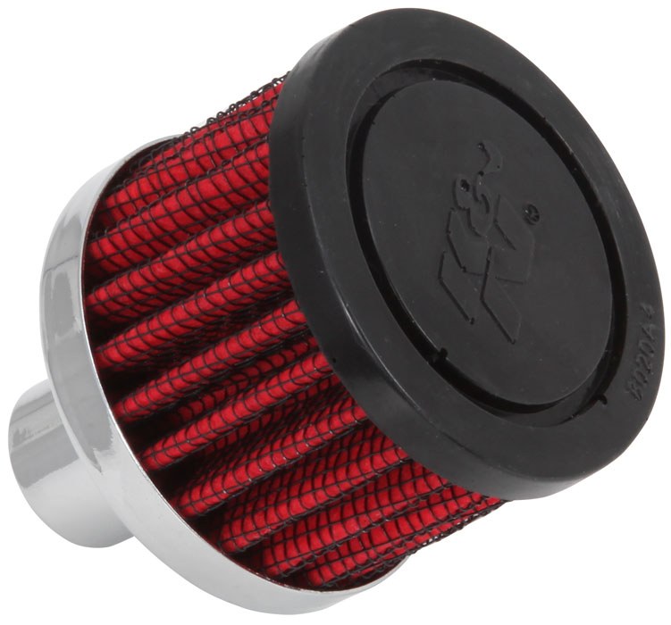 K&N Filters Crankcase Breather Filter, Push IN with 3/4 Inch Outside Diameter Tube, 2 Inch Outside Diameter, 1-1/2 Inch Height – 62-1030