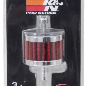 K&N Filters Crankcase Breather Filter, Push IN with 3/8 Inch Outside Diameter Tube, 2 Inch Outside Diameter, 1-1/2 Inch Height – 62-1090