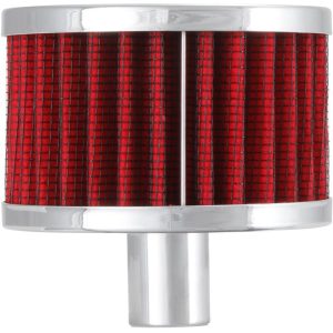 K&N Filters Crankcase Breather Filter, Push IN with 3/4 Inch Outside Diameter Tube, 2 Inch Height, Metal Top Style, Without Deflector Shield – 62-1160
