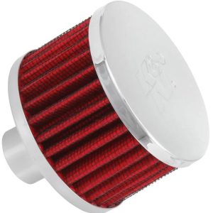 K&N Filters Crankcase Breather Filter, Push IN with 1 Inch Outside Diameter Tube, 3 Inch Outside Diameter, 2 Inch Height, Metal Top Style – 62-1170