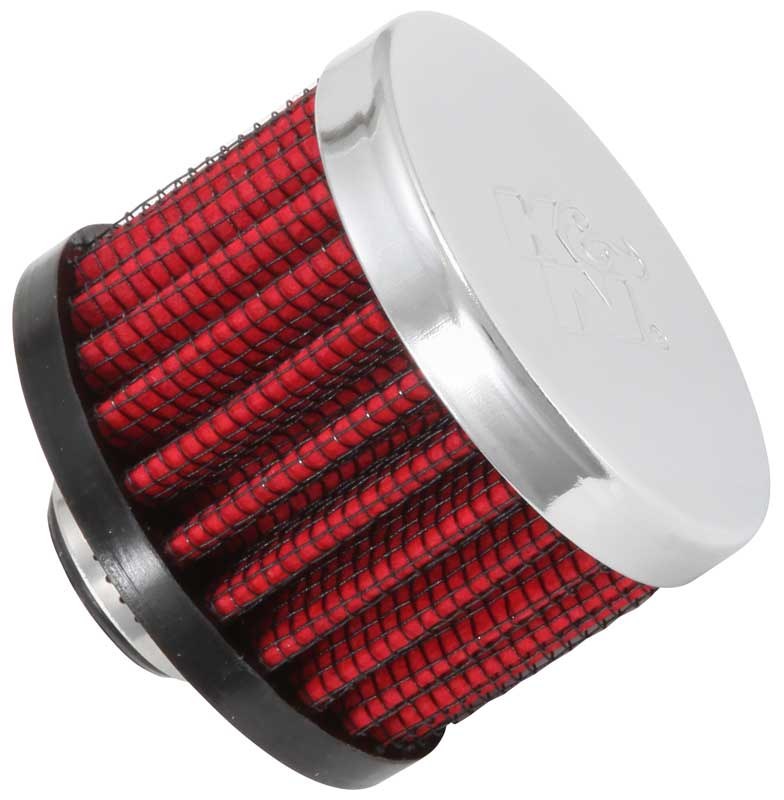 K&N Filters Crankcase Breather Filter, Push IN with 3/8 Inch Outside Diameter Flange, 2 Inch Outside Diameter, 1-1/2 Inch Height – 62-1320