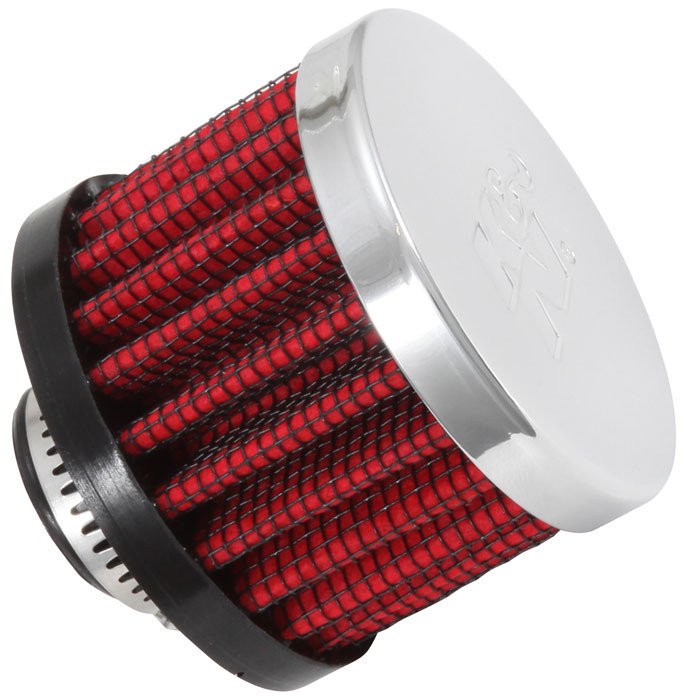 K&N Filters Crankcase Breather Filter, Clamp on with 1/2 Inch Inside Diameter Flange, 2 Inch Outside Diameter, 1-1/2 Inch Height – 62-1330
