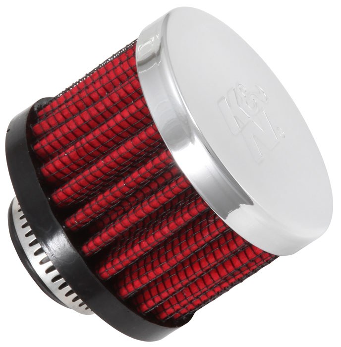 K&N Filters Crankcase Breather Filter, Clamp on with 5/8 Inch Inside Diameter Flange, 2 Inch Outside Diameter, 1-1/2 Inch Height – 62-1340