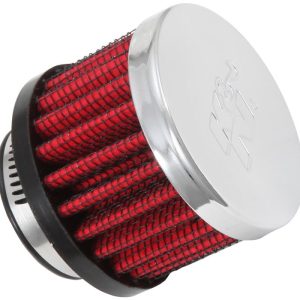 K&N Filters Crankcase Breather Filter, Clamp on with 1 Inch Inside Diameter Flange, 2 Inch Outside Diameter, 1-1/2 Inch Height – 62-1370