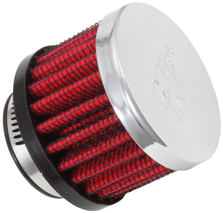 K&N Filters Crankcase Breather Filter, Clamp on with 1 Inch Inside Diameter Flange, 2 Inch Outside Diameter, 1-1/2 Inch Height – 62-1370