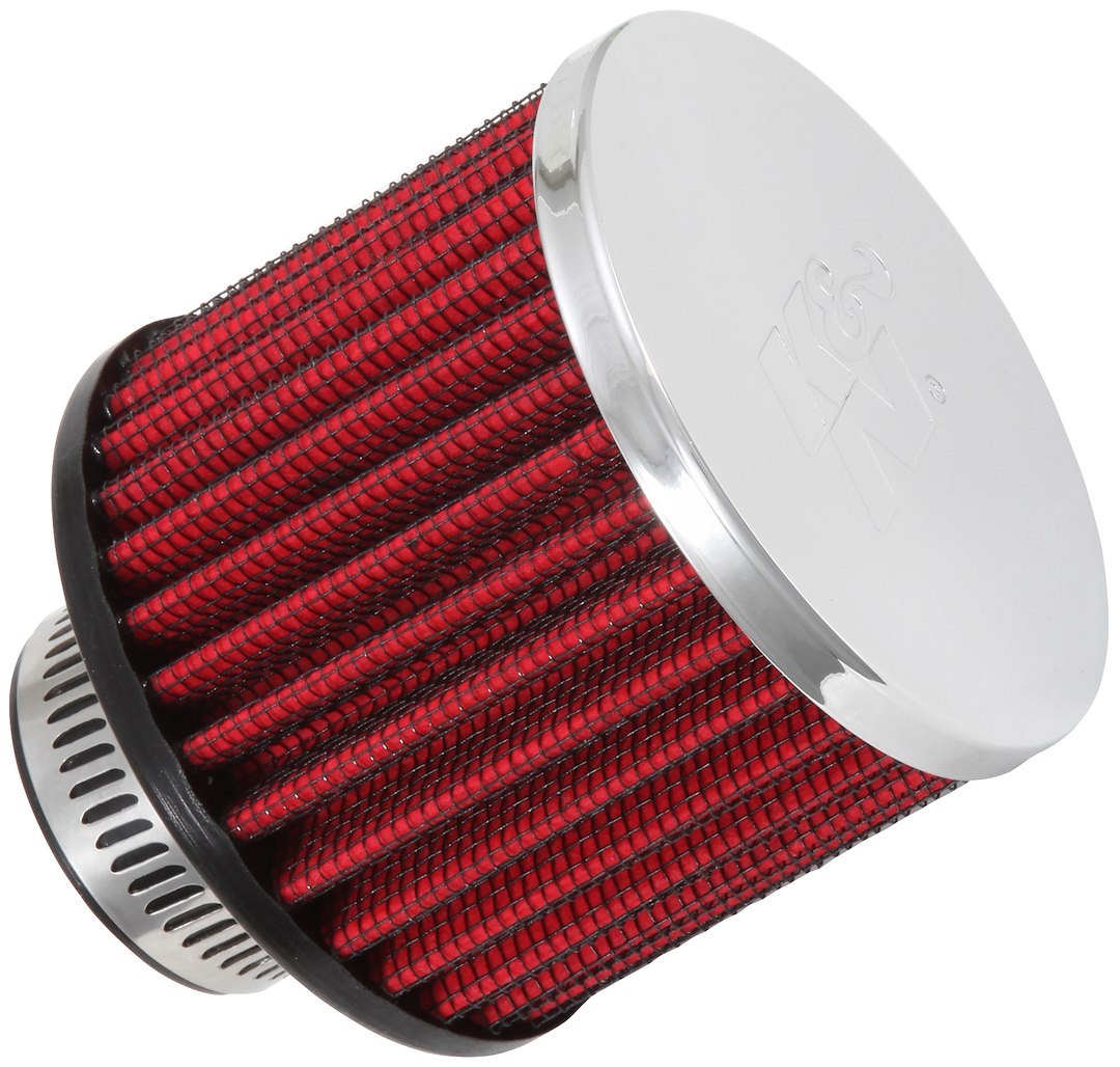 K&N Filters Crankcase Breather Filter, Clamp on with 1-1/4 Inch Inside Diameter Flange, 3 Inch Outside Diameter, 2-1/2 Inch Height – 62-1390