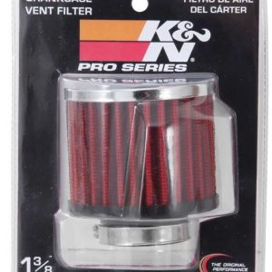 K&N Filters Crankcase Breather Filter, Clamp on with 1-3/8 Inch Inside Diameter Flange, 3 Inch Outside Diameter, 2-1/2 Inch Height – 62-1440