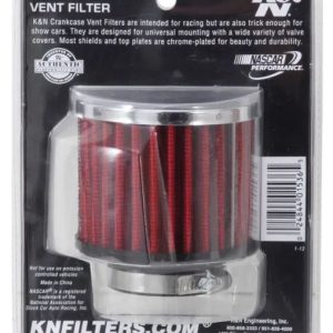 K&N Filters Crankcase Breather Filter, Clamp on with 1-1/2 Inch Inside Diameter Flange, 3 Inch Outside Diameter, 2-1/2 Inch Height – 62-1460