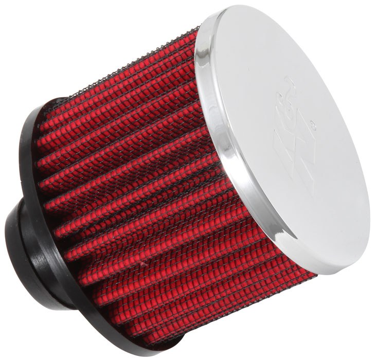 K&N Filters Crankcase Breather Filter, Push IN with 1-1/4 Inch Outside Diameter Flange, 3 Inch Outside Diameter, 2-1/2 Inch Height – 62-1490