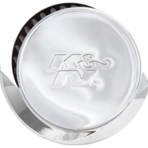 K&N Filters Crankcase Breather Filter, 3 Inch Outside Diameter, 2-1/2 Inch Height, Metal Top Style, With Heath Shield, K&N Logo – 62-1516