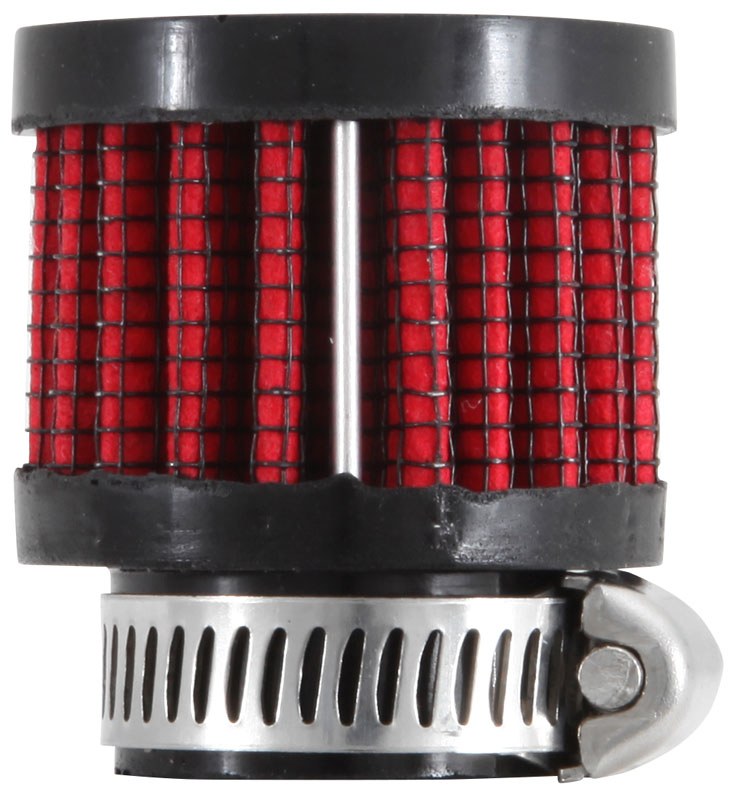 K&N Filters Crankcase Breather Filter, 1-3/8 Inch Outside Diameter, 1-1/8 Inch Height, Rubber Top Style, Without Heat Shield, K&N Logo – 62-1560