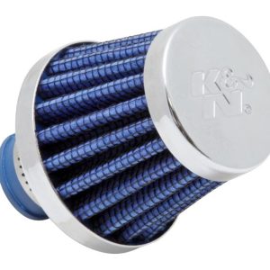 K&N Filters Crankcase Breather Filter, Clamp on with 3/8 Inch Inside Diameter Flange, 2 Inch Outside Diameter, 1-3/4 Inch Height – 62-1600BL