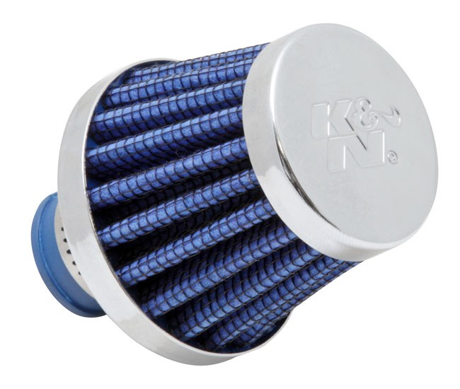 K&N Filters Crankcase Breather Filter, Clamp on with 3/8 Inch Inside Diameter Flange, 2 Inch Outside Diameter, 1-3/4 Inch Height – 62-1600BL