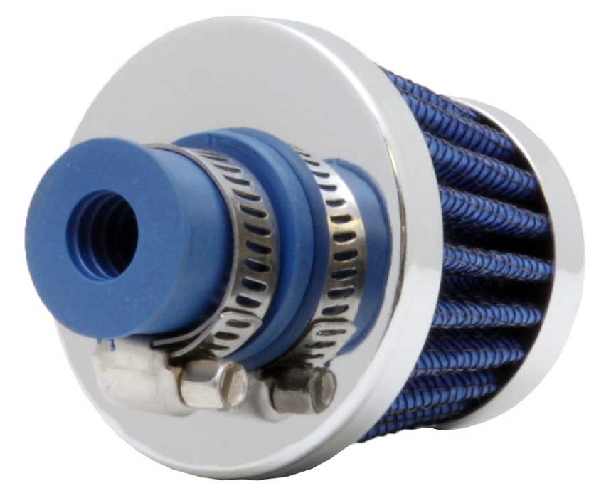K&N Filters Crankcase Breather Filter, Clamp on with 3/8 Inch Inside Diameter Flange, 2 Inch Outside Diameter, 1-3/4 Inch Height – 62-1600BL