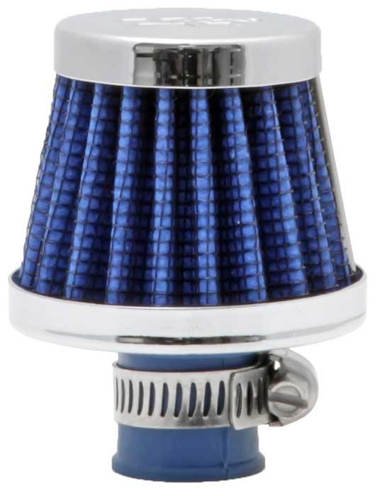 K&N Filters Crankcase Breather Filter, Clamp on with 3/8 Inch Inside Diameter Flange, 2 Inch Outside Diameter, 1-3/4 Inch Height – 62-1600BL