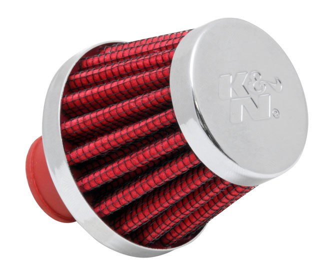 K&N Filters Crankcase Breather Filter, Clamp on with 3/8 Inch Inside Diameter Flange, 2 Inch Outside Diameter, 1-3/4 Inch Height – 62-1600RD