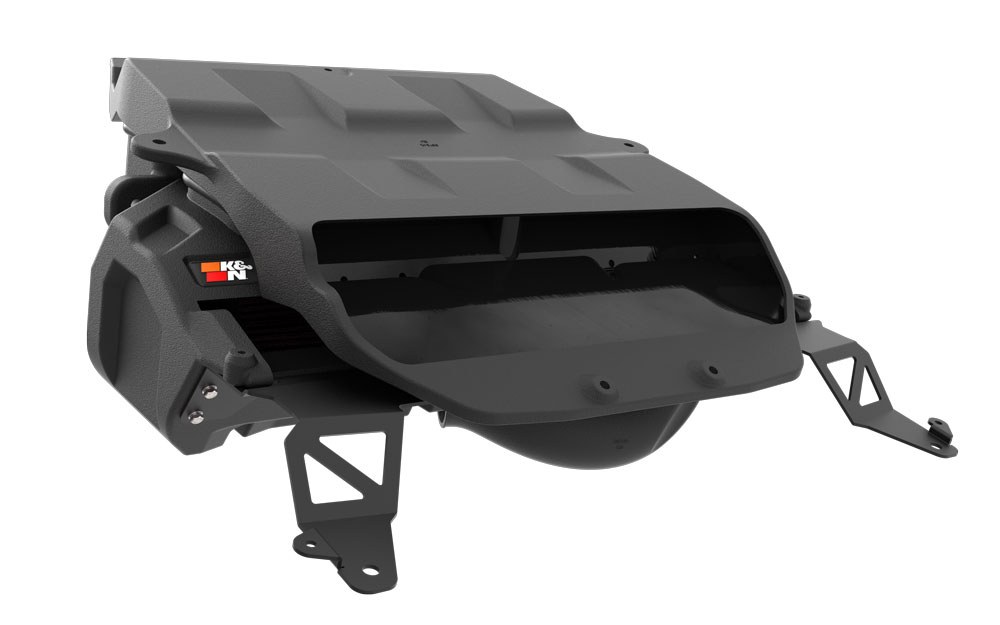 K&N Filters Cold Air Intake, 63 Series, Black Polyethylene Tube, 20 Inch Red Filter, With Air Box – 63-1591