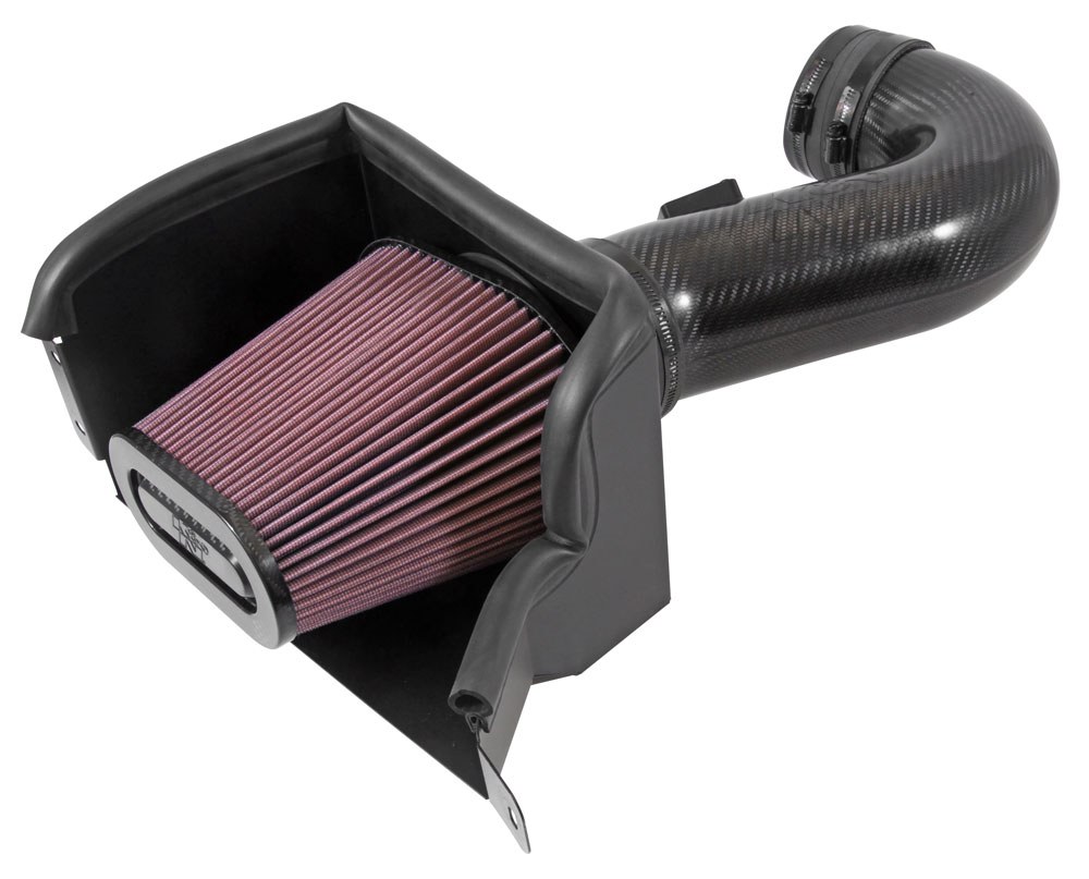 K&N Filters Cold Air Intake, 63 Series Aircharger ®, Black Polyethylene Tube, Red Filter, With Heat Shield – 63-3090