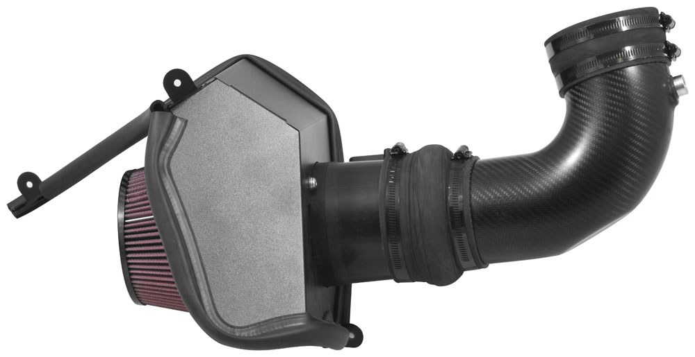 K&N Filters Cold Air Intake, 63 Series Aircharger ®, Black Polyethylene Tube, Red Filter, With Heat Shield – 63-3099