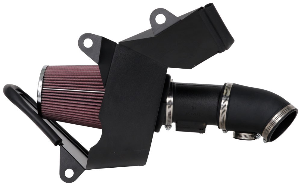 K&N Filters Cold Air Intake, 63 Series Aircharger ®, Round, Red Filter, Black Polyethylene Tube – 63-3115
