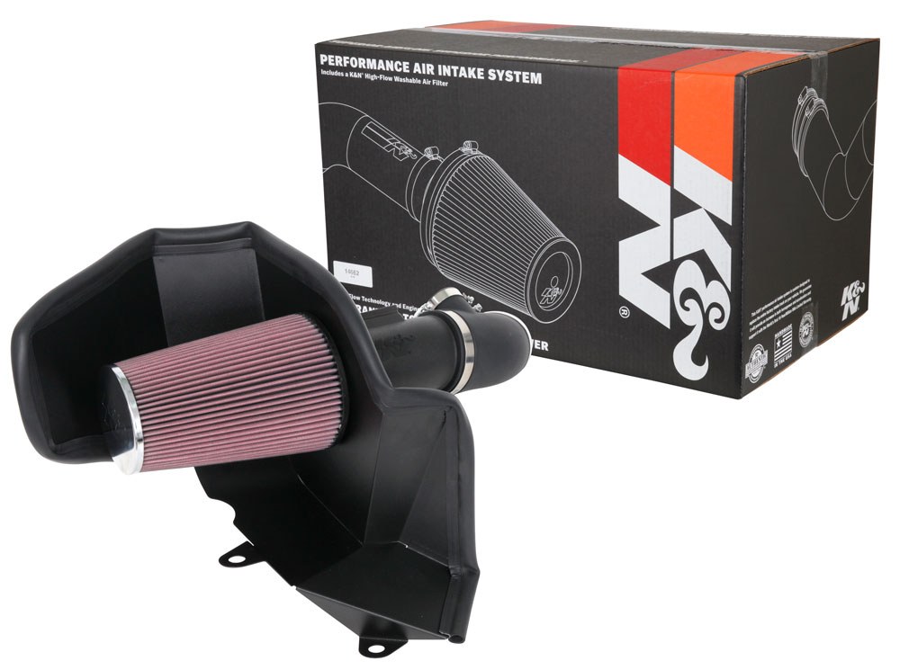 K&N Filters Cold Air Intake, 63 Series Aircharger ®, Round, Red Filter, Black Polyethylene Tube – 63-3115