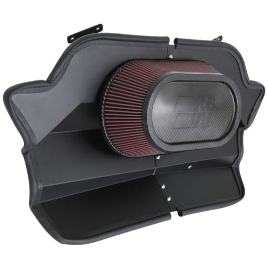 K&N Filters Cold Air Intake, 63 Series Aircharger ®, Black Polyethylene Tube, Red Filter, With Heat Shield – 63-3120