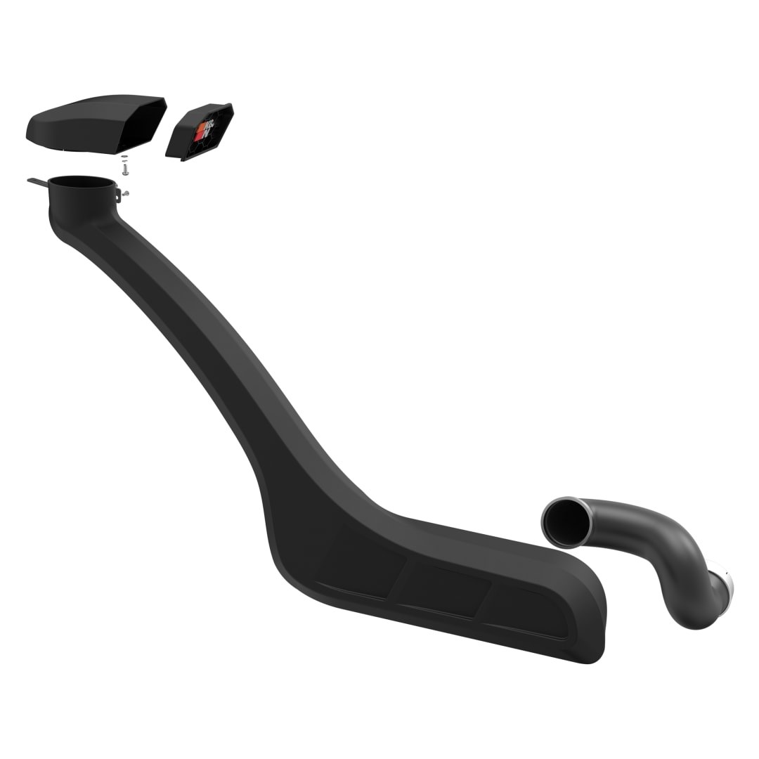 K&N Filters Air Intake Snorkel, 63 Series, Black, Polyethylene, Without Filter – 63-8000