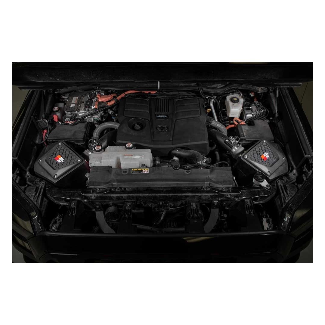 K&N Filters Cold Air Intake, 63 Series Aircharger ®, Black Polyethylene Tube, Red Filter, With Air Box – 63-9042